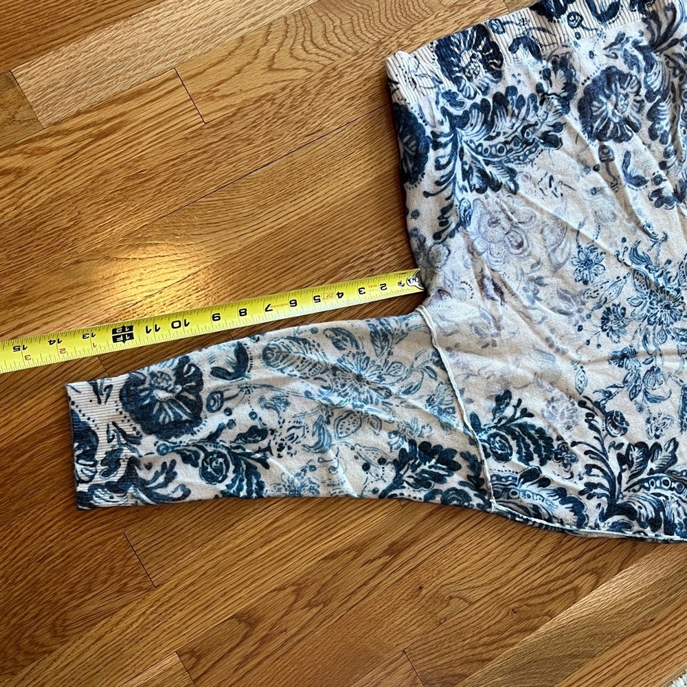 Anthropologie Pilcro Alani Cashmere Mock-Neck Sweater Indigo 1X NWOT - Picture 12 of 15